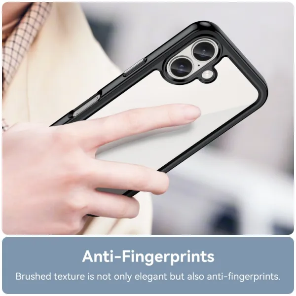 CRYSTAL Ochranný kryt pre Apple iPhone 16 Plus čierny
