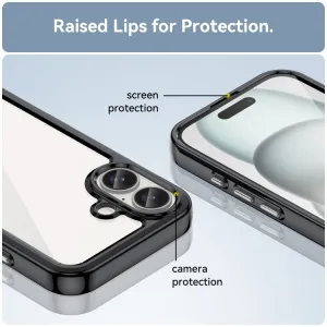 CRYSTAL Ochranný kryt pre Apple iPhone 16 Plus čierny