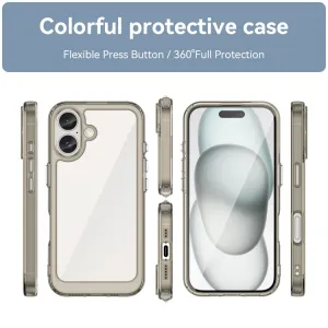 CRYSTAL Ochranný kryt pre Apple iPhone 16 Plus šedý
