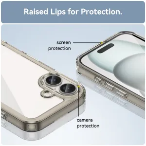 CRYSTAL Ochranný kryt pre Apple iPhone 16 Plus šedý
