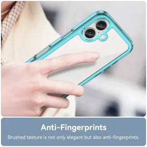 CRYSTAL Ochranný kryt pre Apple iPhone 16 Plus tyrkysový
