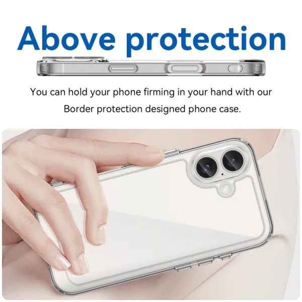 CRYSTAL Ochranný kryt pre Apple iPhone 16 Plus priehľadný