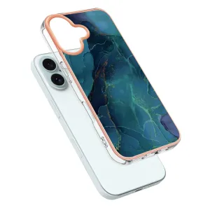 IMD MARBLE Ochranný kryt pre Apple iPhone 16 Plus GREEN
