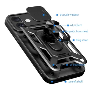 RING CAMERA Kryt s držiakom pre Apple iPhone 16 Plus čierny