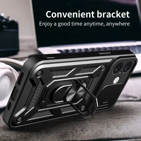 RING CAMERA Kryt s držiakom pre Apple iPhone 16 Plus čierny