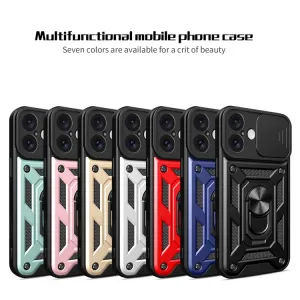 RING CAMERA Kryt s držiakom pre Apple iPhone 16 Plus modrý