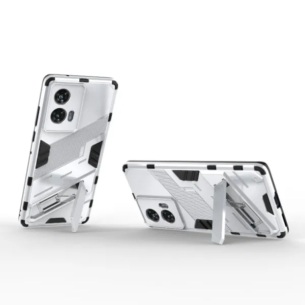 BIB Ochranný obal so stojanom pre Motorola Edge 50 Fusion biely