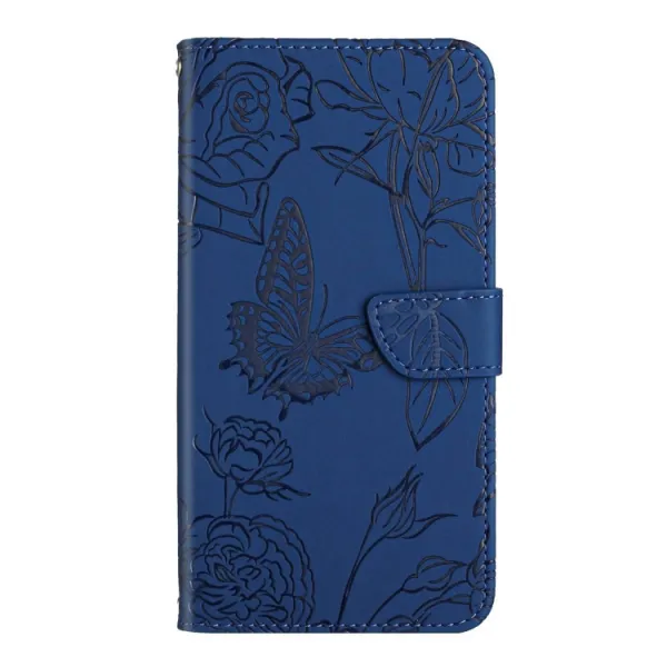 ART BLOSSOM Peňaženkový obal pre Motorola Edge 50 modrý