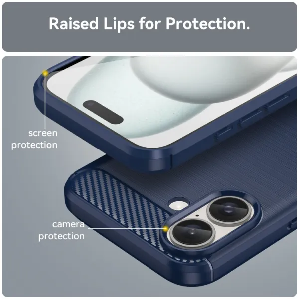 FLEXI TPU Ochranný kryt Apple iPhone 16 Plus modrý