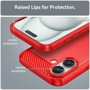 FLEXI TPU Ochranný kryt Apple iPhone 16 Plus červený