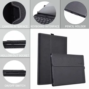 CLEVER Zaklápací obal pre Microsoft Surface Pro 10 čierny