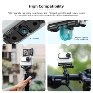 aMAGISN Rýchloupínací magnetický držiak Insta360 GO 3 / Insta360 GO 3S čierny