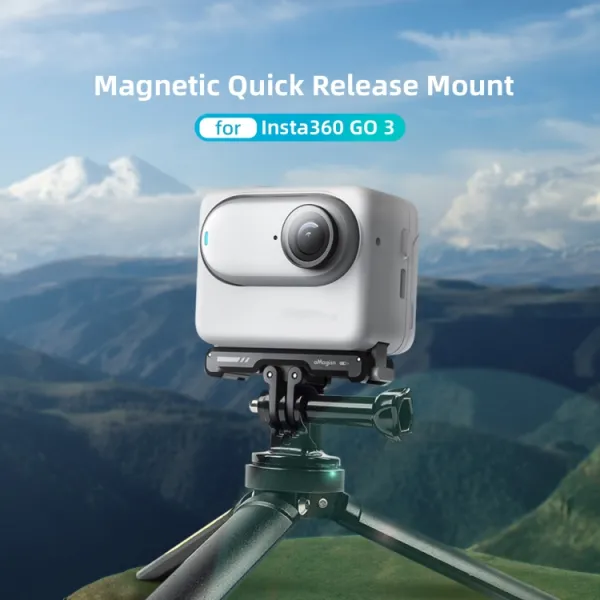 aMAGISN Rýchloupínací magnetický držiak Insta360 GO 3 / Insta360 GO 3S čierny