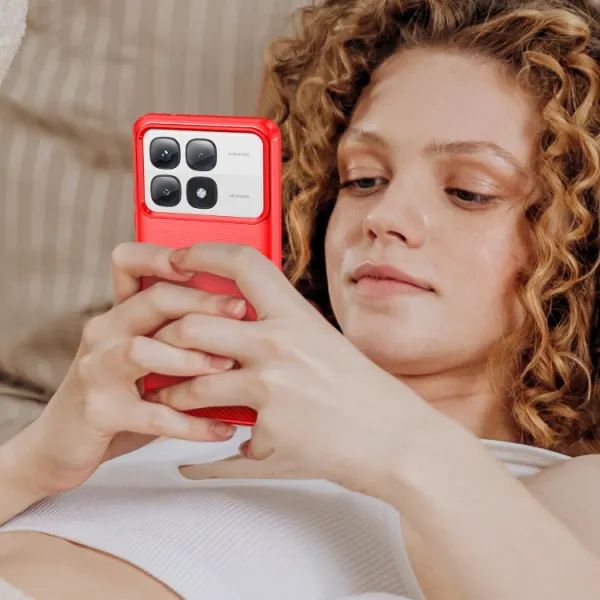 FLEXI TPU Ochranný kryt Xiaomi 14T Pro červený