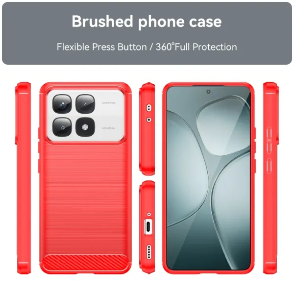 FLEXI TPU Ochranný kryt Xiaomi 14T Pro červený