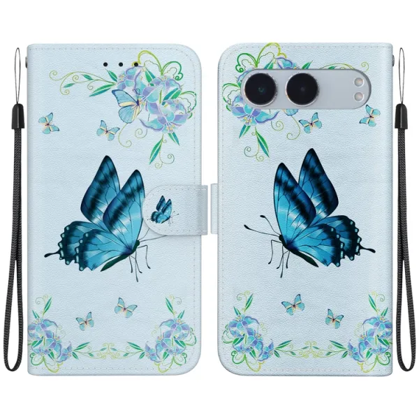 ART Peňaženkový kryt pre OnePlus Nord 4 5G BLUE PANSIES