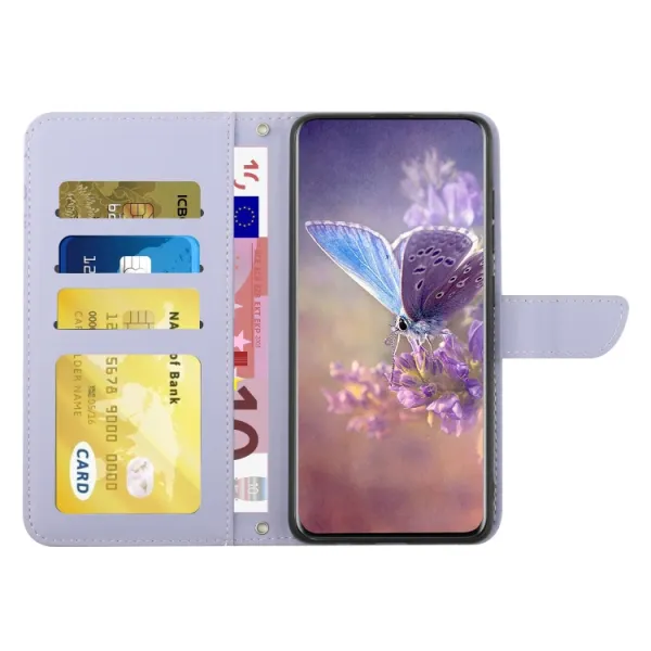 ART BLOSSOM Peňaženkový obal pre Honor Magic7 Lite 5G fialový