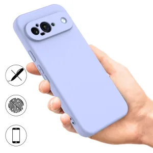 RUBBER Ochranný kryt pre Google Pixel 9 fialový