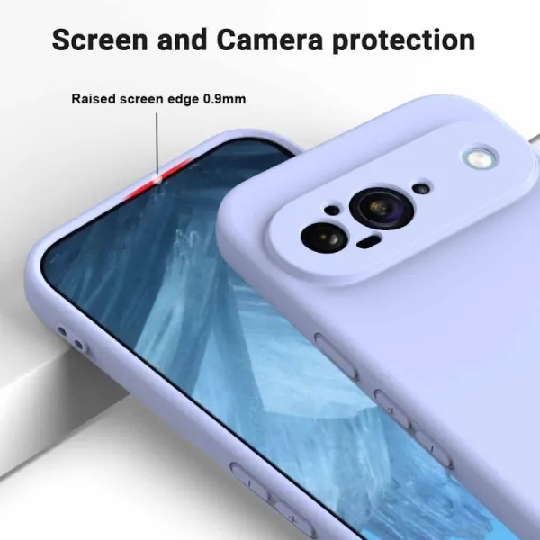 RUBBER Ochranný kryt pre Google Pixel 9 fialový
