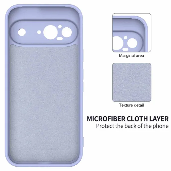 RUBBER Ochranný kryt pre Google Pixel 9 fialový