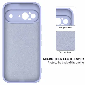 RUBBER Ochranný kryt pre Google Pixel 9 fialový