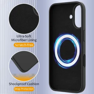RUBBER MAGSAFE Silikónový kryt pre Apple iPhone 16 Plus čierny