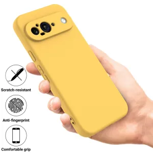 RUBBER Ochranný kryt pre Google Pixel 9 žltý