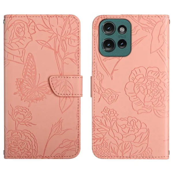 ART BLOSSOM Peňaženkový obal pre Motorola Edge 50 ružový
