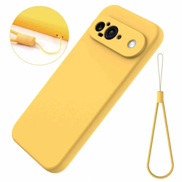 RUBBER Ochranný kryt pre Google Pixel 9 žltý
