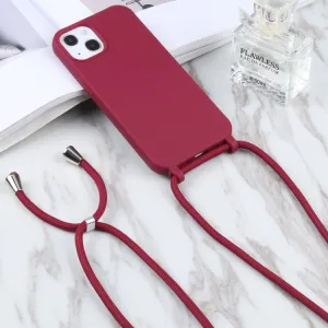 ROPE Kryt so šnúrkou Apple iPhone 16 Plus bordový