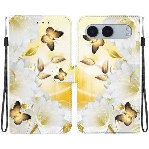 ART Peňaženkový kryt pre OnePlus Nord 4 5G GOLD BUTTERFLY