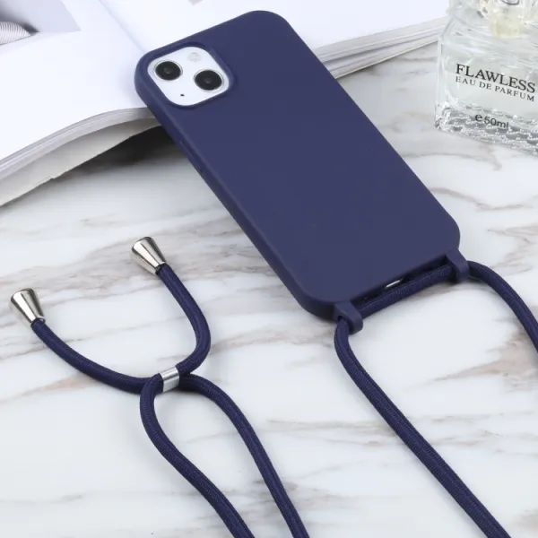 ROPE Kryt so šnúrkou Apple iPhone 16 Plus modrý