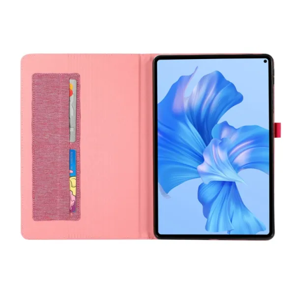 FABRIC Zaklápací kryt pre Xiaomi Redmi Pad SE 8.7 ružový