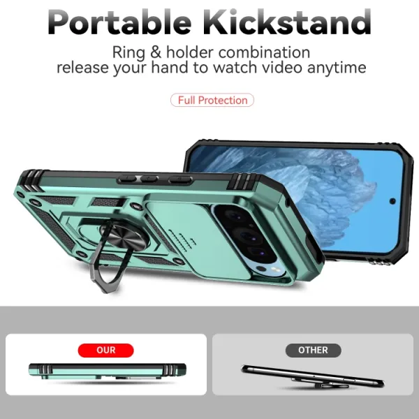 RING CAMERA Kryt s držiakom pre Google Pixel 9 zelený