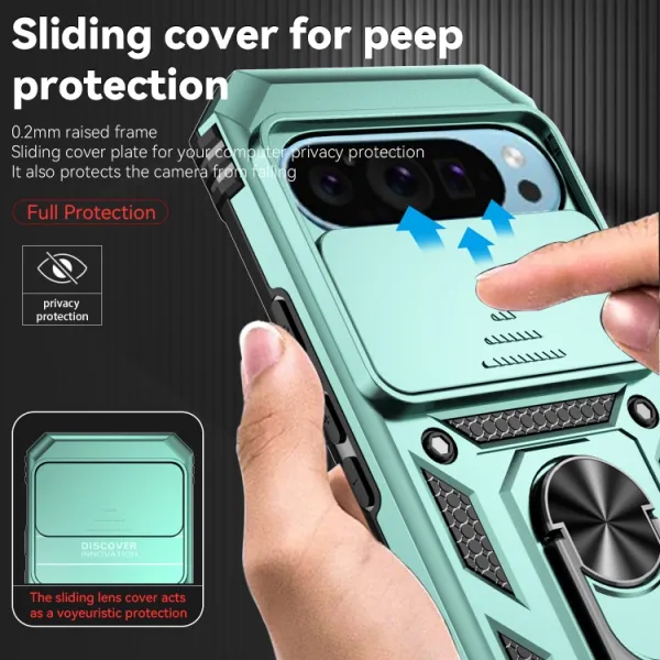 RING CAMERA Kryt s držiakom pre Google Pixel 9 zelený