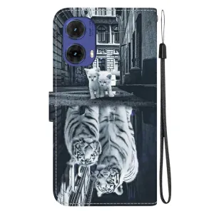 ART Peňaženkový kryt pre Motorola Moto G85 5G TIGER
