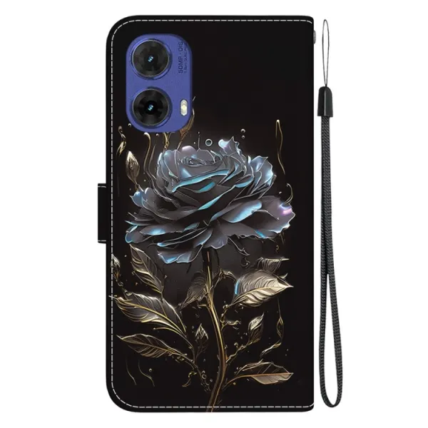 ART Peňaženkový kryt pre Motorola Moto G85 5G BLACK ROSE