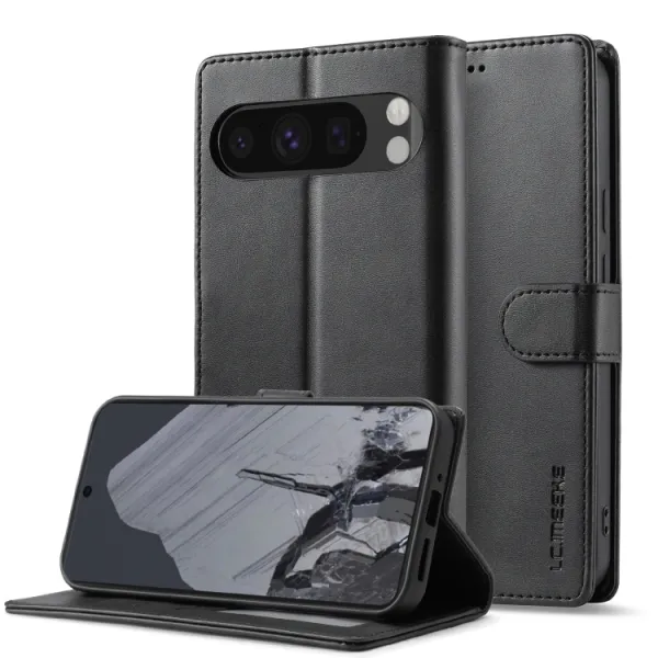 IMEEKE Peňaženkový obal pre Google Pixel 9 Pro XL čierny