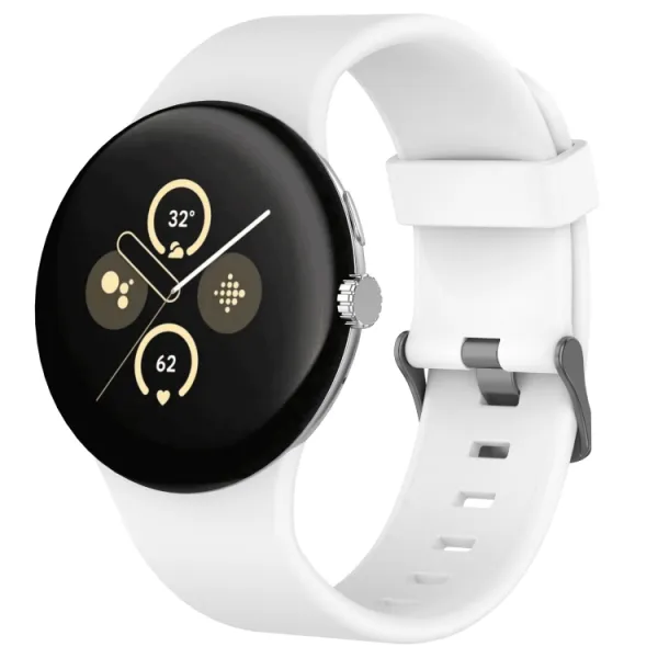 SILICONE Vymeniteľný remienok pre Google Pixel Watch 4 45mm / Pixel Watch 3 45mm biely