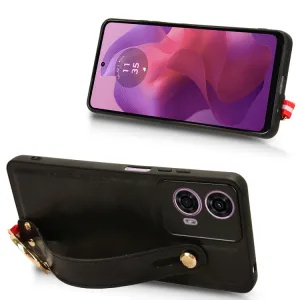 HANDY Ochranný kryt s držiakom Motorola Moto E14 čierny