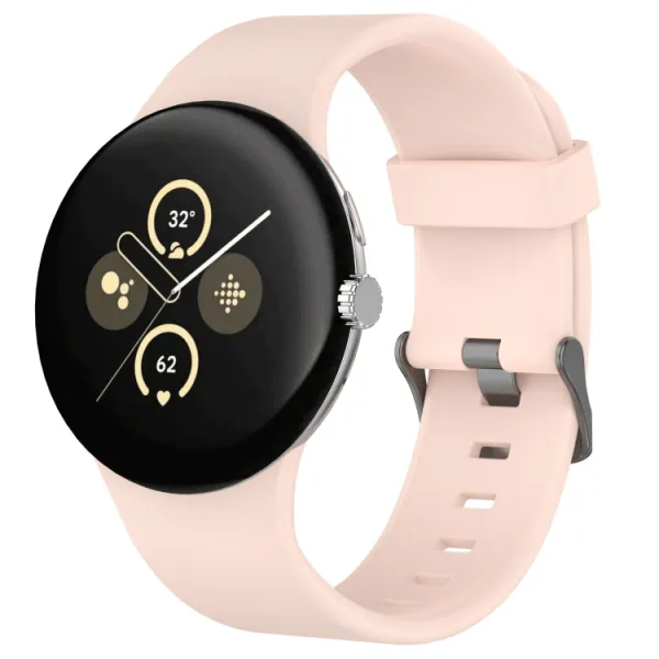 SILICONE Vymeniteľný remienok pre Google Pixel Watch 4 45mm / Pixel Watch 3 45mm svetloružový