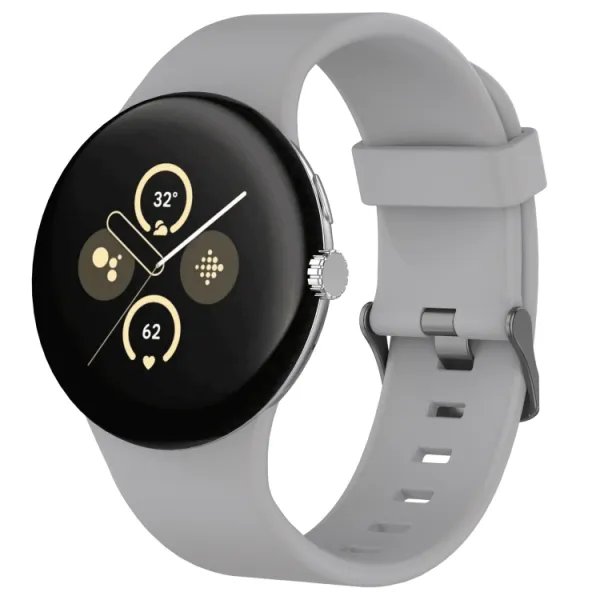SILICONE Vymeniteľný remienok pre Google Pixel Watch 4 45mm / Pixel Watch 3 45mm šedý