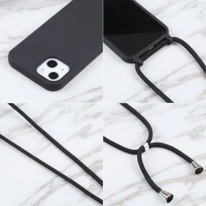 ROPE Kryt so šnúrkou Apple iPhone 16 Plus čierny