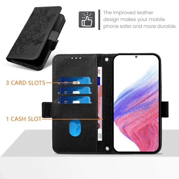 ART MEADOW Peňaženkový obal pre Vivo V40 SE 5G čierny