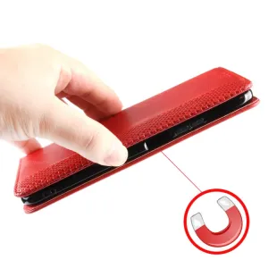 BUSINESS Peňaženkový kryt pre ZTE Blade A75 červený