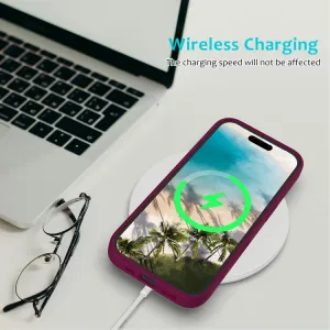 RUBBER Ochranný kryt pre Apple iPhone 16 Plus bordový
