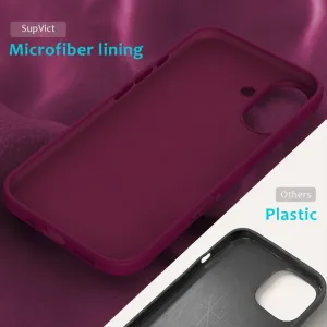 RUBBER Ochranný kryt pre Apple iPhone 16 Plus bordový