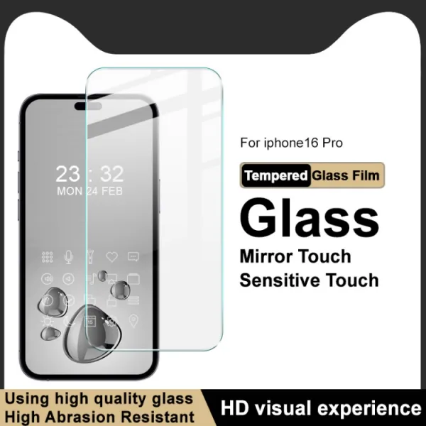 IMAK 3D INVISIBLE Tvrdené sklo pre Apple iPhone 16 Pro