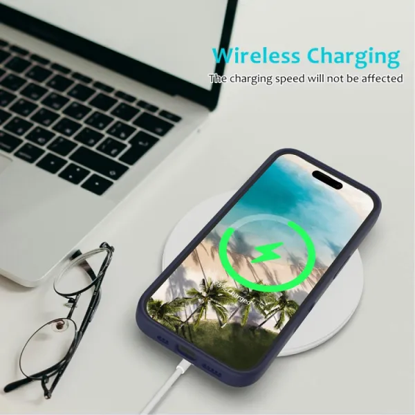 RUBBER Ochranný kryt pre Apple iPhone 16 Plus tmavomodrý