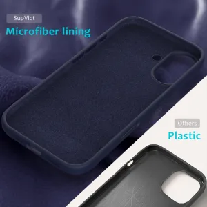 RUBBER Ochranný kryt pre Apple iPhone 16 Plus tmavomodrý